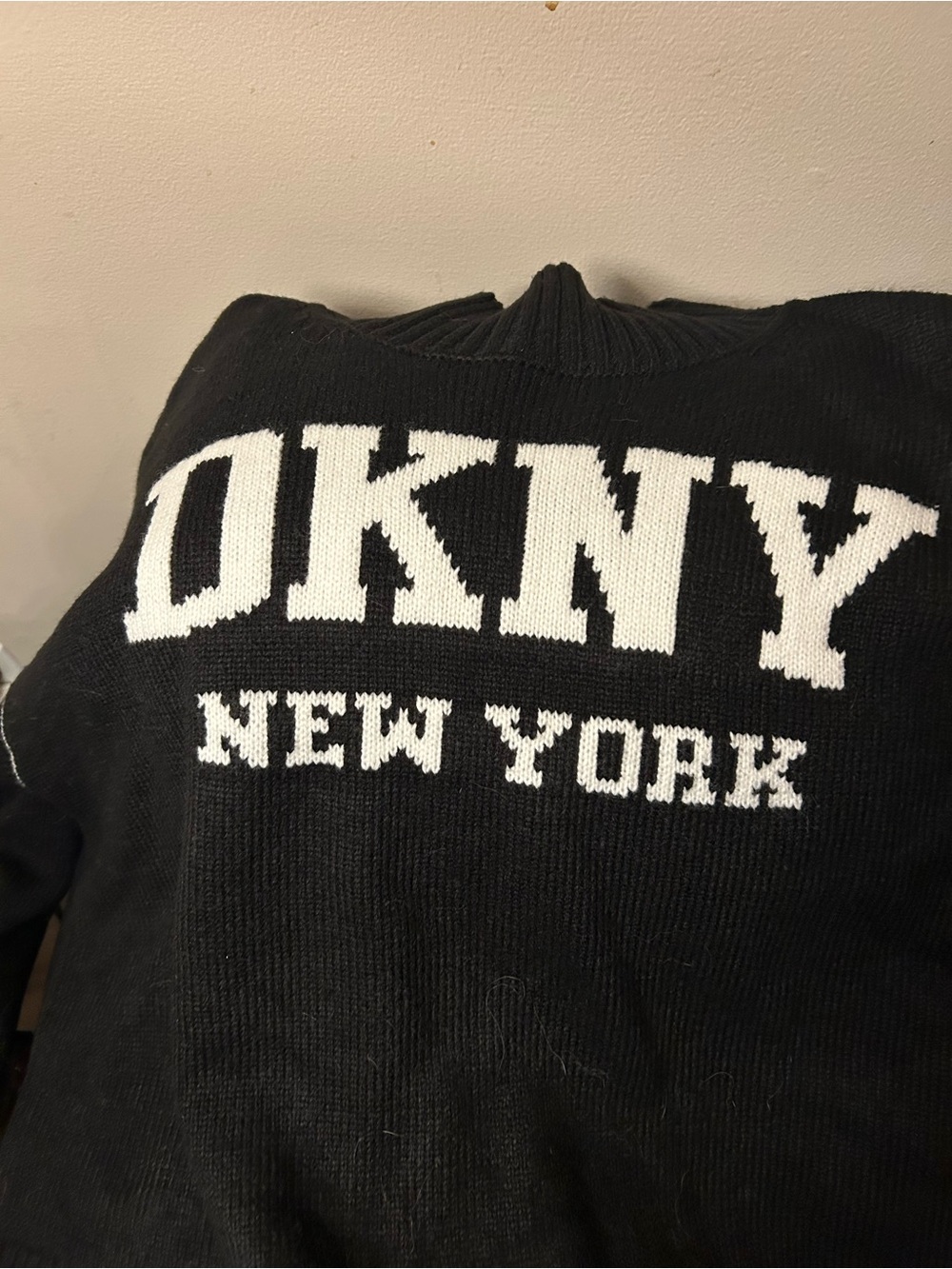 DKNY New York Black Logo Sweater